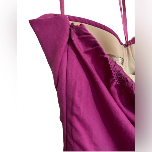 ELISABETTA FRANCHI Magenta Sleeveless halter Bustier Tube Style Shirt Top Sz 46 - Picture 7 of 12